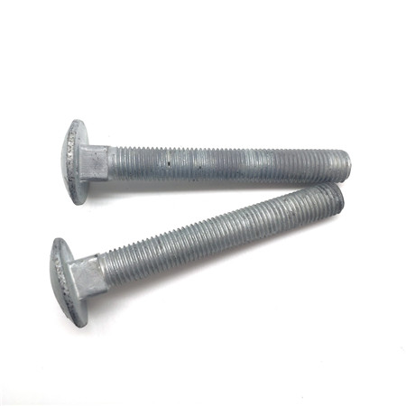 Legovaný ocelový přepravní šroub 3/8 X 3 1/2 palce pozinkované ploché horní přepravní šrouby
